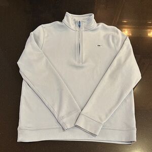 Vineyard Vines Light Gray Kids Quarter-Zip Sweatshirt
